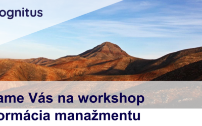 Pozývame Vás na workshop  Transformácia manažmentu