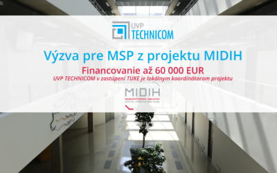 Výzva pre MSP z projektu MIDIH – financovanie až 60 000 EUR