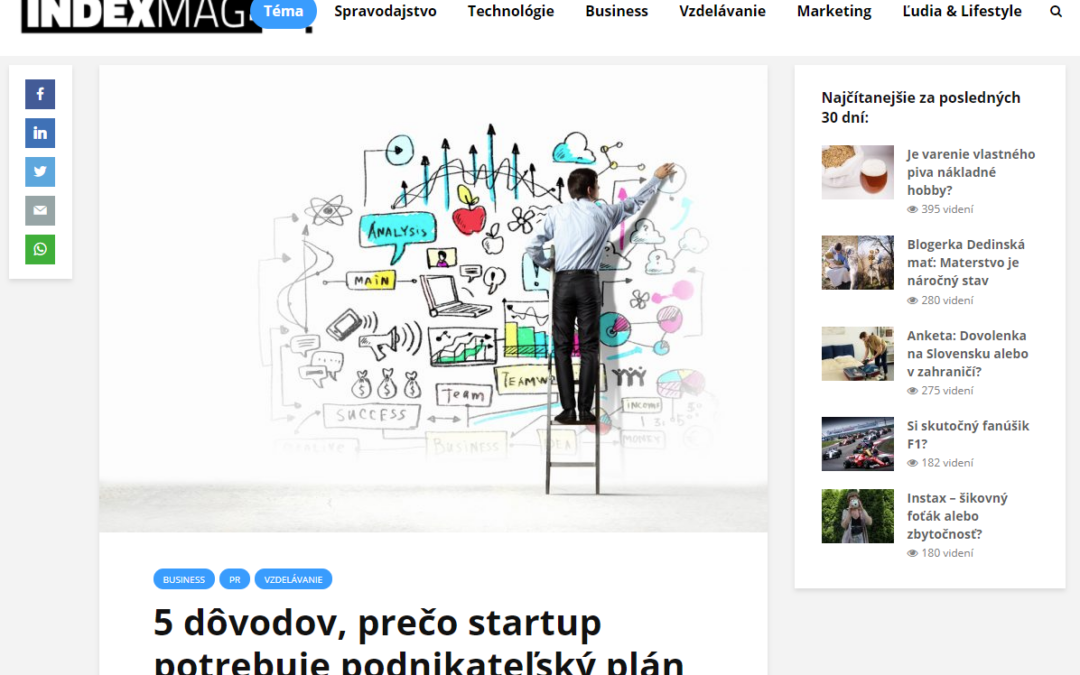 indexmag.sk – O pomoci pre startupy v UVP TECHNICOM