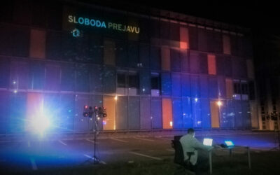 17. november: Pripomienková projekcia na budove UVP TECHNICOM