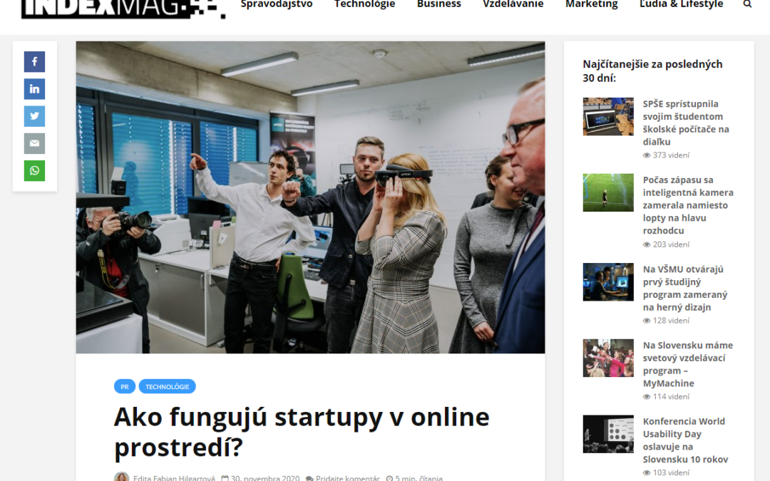 indexmag.sk – O fungovaní startupov v online prostredí