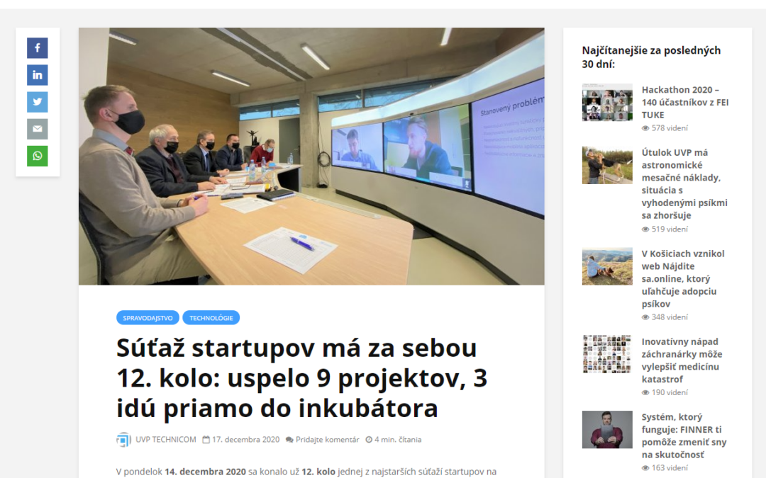 indexmag.sk píše o súťaži startupov