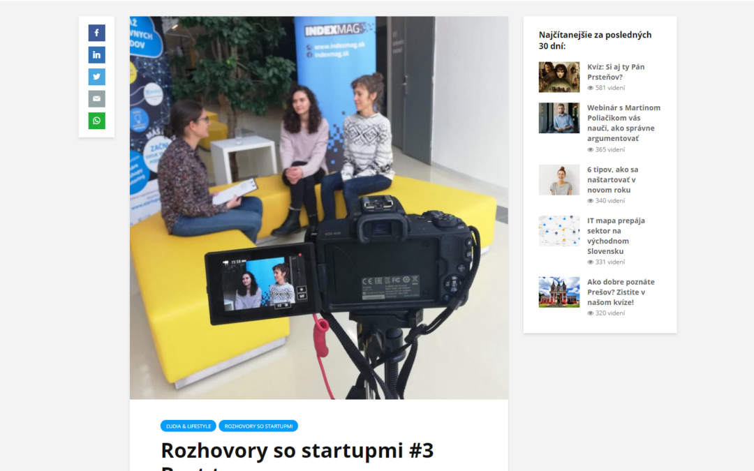indexmag.sk – Rozhovory so startupmi #3 Brut.to