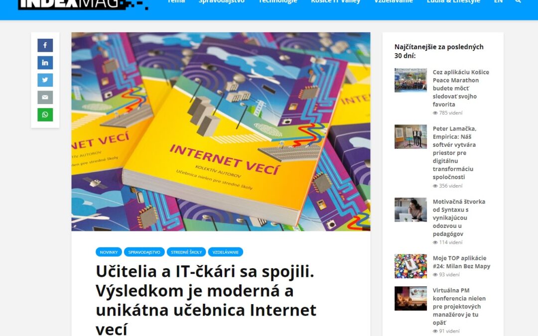 O učebni „Internet vecí“ na indexmag.sk
