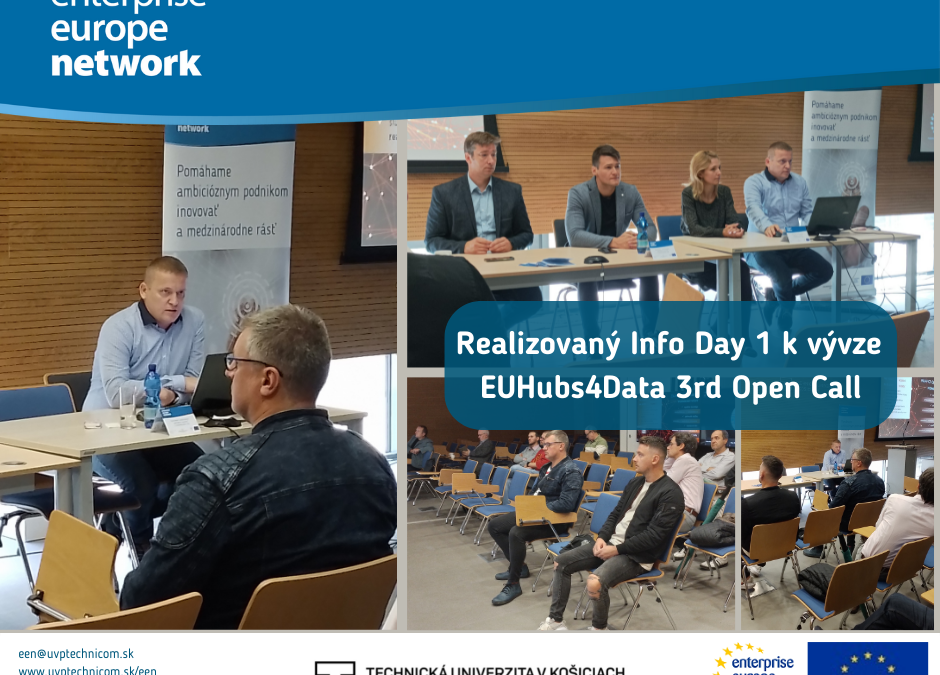 Realizovaný Info Day 1 k výzve EUHubs4Data 3rd Open Call