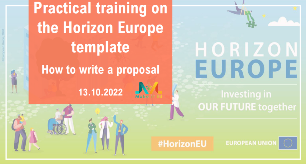 Practicaltraining on the Horizon Europe template UVP