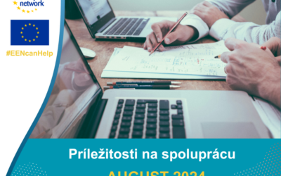 Príležitosti na spoluprácu zverejnené v databáze Enterprise Europe Network v AUGUSTE 2024